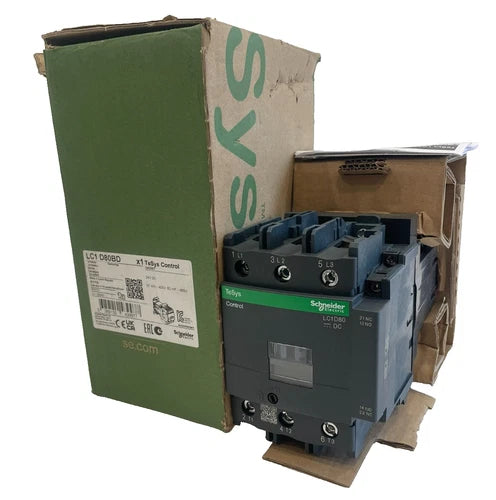 NEW SCHNEIDER ELECTRIC LC1-D80BD CONTACTOR 24VDC LC1D80BD