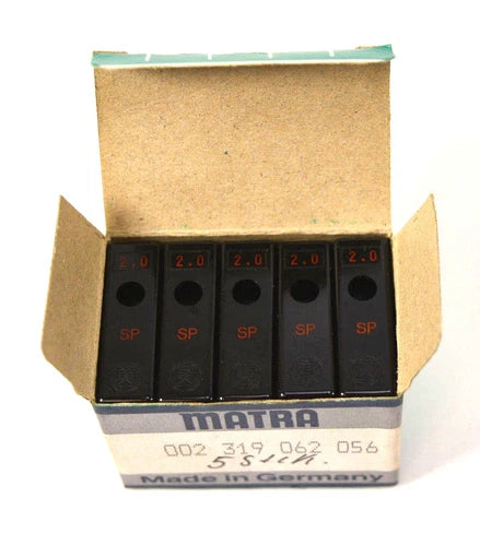 5x MATRA Alarmsicherung Stecksicherung Type SP420 002 319 062 056 2.0 A NEU OVP