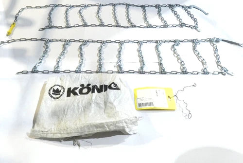 1 Paar K?nig 13x5.00-6 Schneeketten f¨¹r Rasentraktor Aufsitzm?her