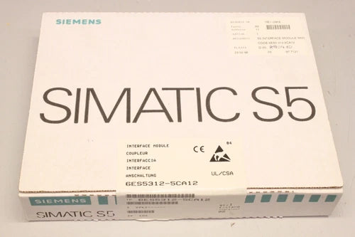 Siemens Simatic S5 IM312 E:02 connection interface module 6es5312-5ca12 original packaging