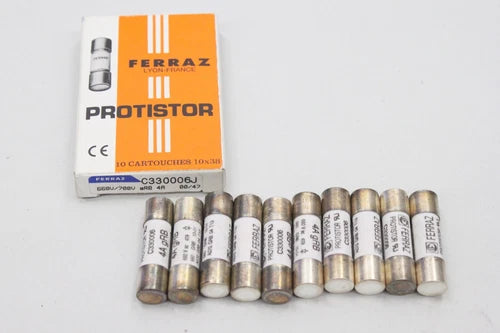 10x FERRAZ SHAWMUT Zylindersicherung 4A gRB 660V 00/47 C330006J OVP 10x38