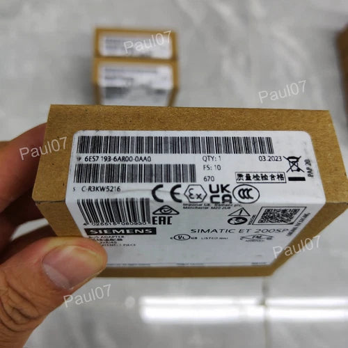 New Siemens 6ES7193-6AR00-0AA0 ET 200SP BusAdapter BA 2xRJ45 6ES7 193-6AR00-0AA0