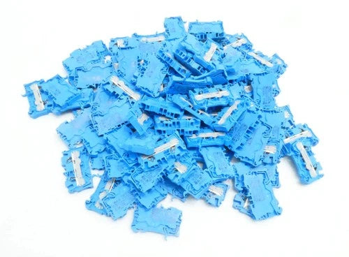 100x WAGO 2006-1204 (800V 6mm?) 2 CONDUCTOR FEED-THROUGH TERMINAL BLOCK - set of 100