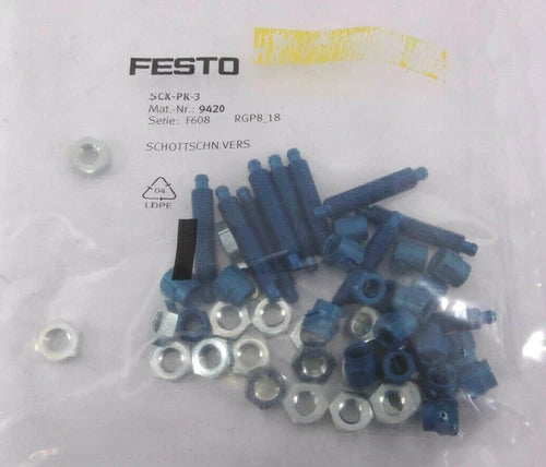 10 St¨¹ck Festo SCK-PK-3 (9420) Schott-Schnellverschraubung