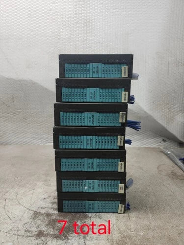 USED LOT OF 7 SIEMENS OUTPUT MODULE 6ES7 322-1BH01-0AA0