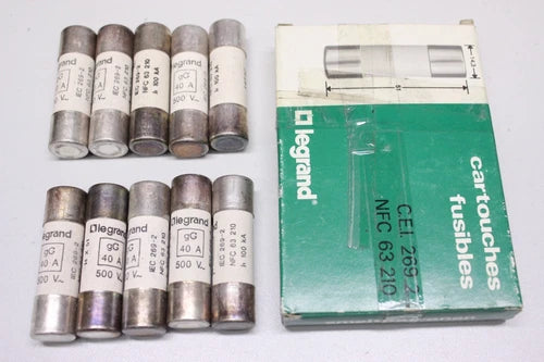 10x 罗格朗 14340 40A 14,5x51 14x51 Zylindersicherung sicherung OVP