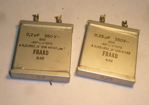 2 x Kondensator 0,2 ?F + 0,25?F  Frako
