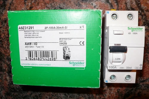 INTERRUPTEUR DIFFERENTIEL 100A 30mA A SI, SCHNEIDER ELECTRIC A9Z31291 MERLIN GER