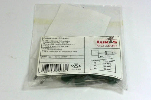 20 x Lukas Schleifstift | Polierk?rper P2 weich gr¨¹n | P2ZY 0810.03 K?rnung 280