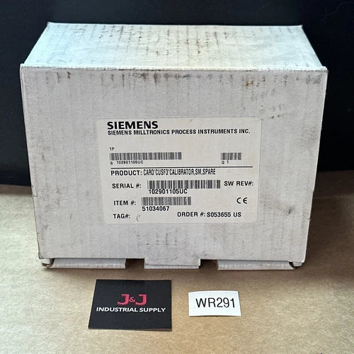 Siemens Milltronics CUSF3 Calibration Card For Campuscale 3 Calibrator 24751514