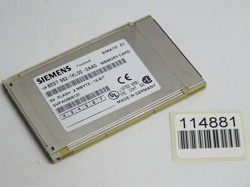 Siemens Memory Card 2MB 6ES7952-1KL00-0AA0 6ES7 952-1KL00-0AA0