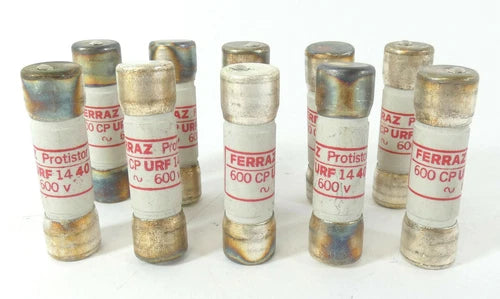 10 St¨¹ck FERRAZ PROTISTOR 600 CP URF 14 40 Sicherungseinsatz | ~600 V | URF 40