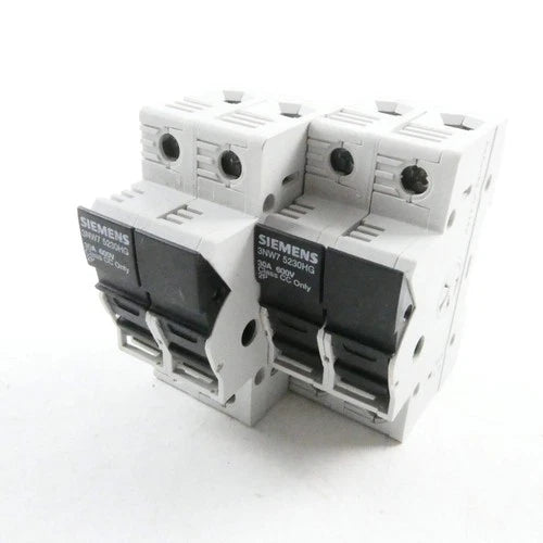 2x SIEMENS 3NW7523-0HG FUSE HOLDER (Class CC, 2-Pin) - set of 2
