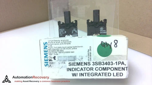 SIEMENS 3SB3403-1PA, INDICATOR COMPONENT W/ INTEGRATED LED, SEE DESC #291715