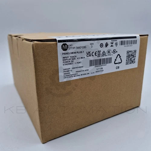 2711P-T4W21D8S PanelView Plus 7 Terminal, 4.3-inch touch screen, single Ethernet