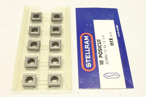 10x STELLRAM H1X SCMM 12 06 12 TP K10 Placa Wendeschneid K10 OVP