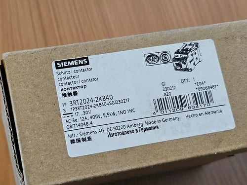 Siemens 3RT2024-2KB40 NEW