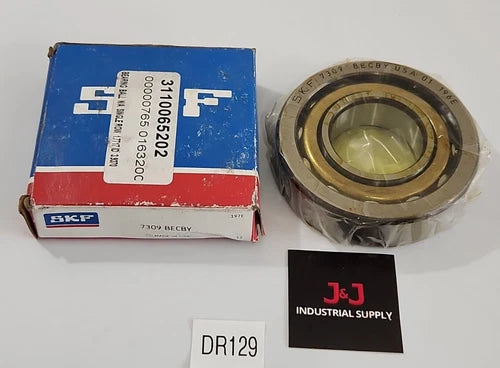 *BRAND NEW IN BOX* SKF 7309 BECBY Single Row Brass Ball Bearing + Warranty!