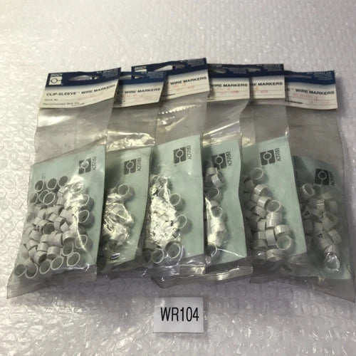 *Brady SCN-36-4 (Lot Of 6 ) Clip-Sleeve Wire  Markers Pack Of 50#