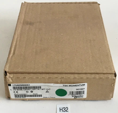 NEW!!!! Schneider Electric 170ADM69051 I/O Base 120VAC 10PT IN/8PT OUT