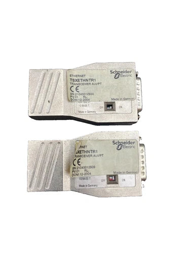 1 pc x SCHNEIDER ELECTRIC TSXETHNTR1 TRANSCEIVER AUI/PT PV 01