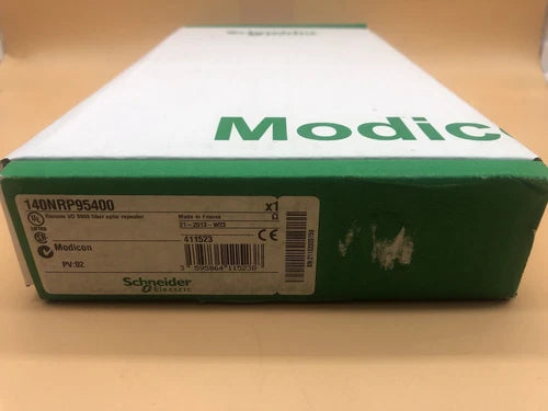 SCHNEIDER ELECTRIC MODICON 140NRP95400 REMOTE I/O S908 FIBER OPTIC REPEATER