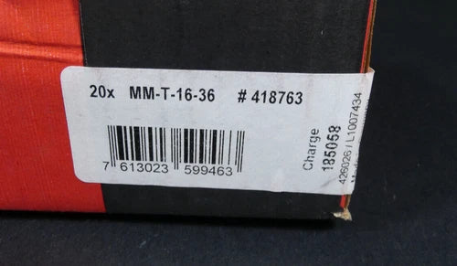 20 St¨¹ck | Hilti Trögerklammer | MM-T-16-36 | 418763