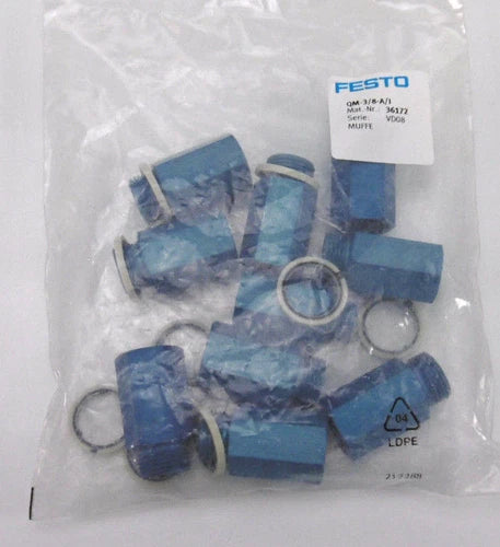 10 St¨¹ck FESTO QM-3/8-A/I (36172) Muffe