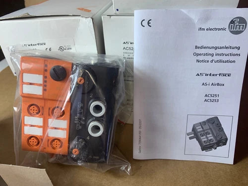 1 x Ifm Electronic AS-i AirBox AC5253 5/2 Bistable 4DI-Y AUX E AF 1508 Interface