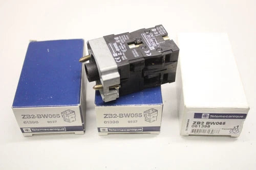 3x TELEMECANIQUE ZB2-BW065 Drucktaster Lampentr?ger Leuchtmelder 061398 OVP