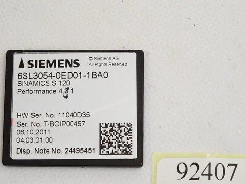 Siemens Sinamics S120 CompactFlash 6SL3054-0ED01-1BA0