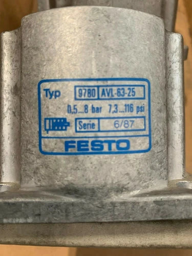 1x Old Stock Festo  AVL-63-25 Short Stroke Cylinder 9780