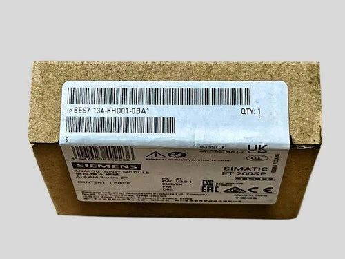 NEW SIEMENS 6ES7134-6HD01-0BA1 6ES71346HD010BA1 & 200SP ANALOG INPUT MODULE