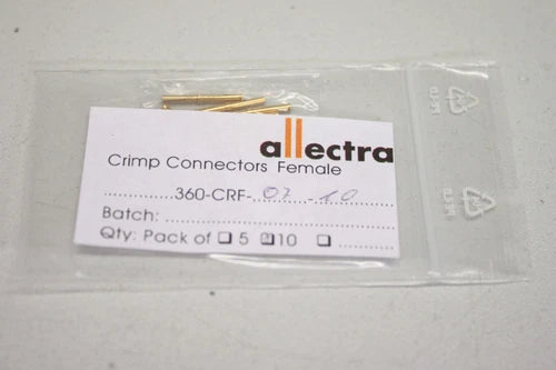 10x ALLECTRA 360-CRF-07-10 引脚 0.75mm Stecker 压接连接 360CRF0710 OVP