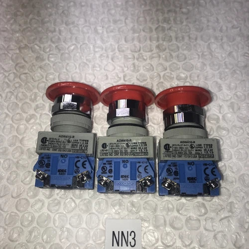 **New IDEC Control Unit AOW410-R Red (Lot Of 3)#