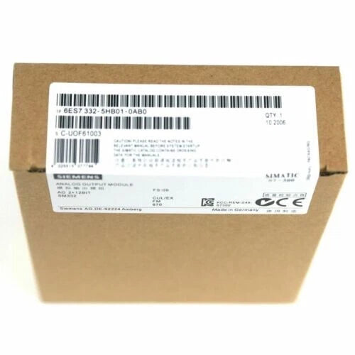 New Siemens 6ES7332-5HB01-0AB0 6ES7 332-5HB01-0AB0 S7-300 Analog Output SM 332