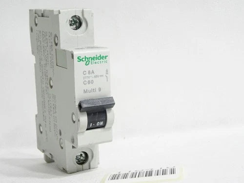 Schneider C8A C60 Multi9 Leitungsschutzschalter 24431 UL1077 1P 8A / Unbenutzt