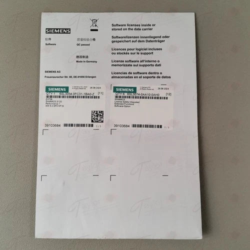 Siemens 6SL3054-0FC31-1BA0-Z + 6x 6SL3074-0AA10-0AH0 NEU OVP versiegelt