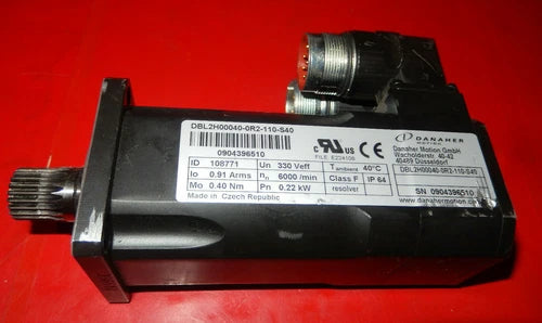 DBL2H00040-0R2-110-S40, KOLLMORGEN DBL SERVOMOTOR 0.22KW,