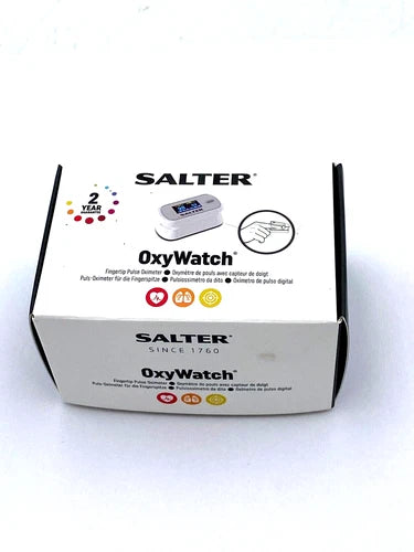 10 pc . Salter OxyWatch Fingertip Pulse Oximeter Blood Oxygen Heartbeat Monitor