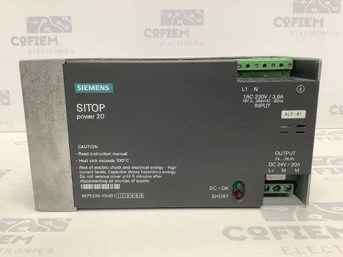 6EP13361SH01 - SIEMENS - 6EP1336-1SH01 Alim. 24VDC 10A REFURBISHED