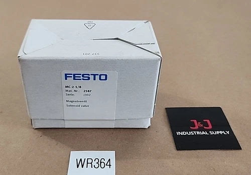 *BRAND NEW FACTORY SEALED* Festo MC-2-1/8 Solenoid Valve 2187 + Warranty!