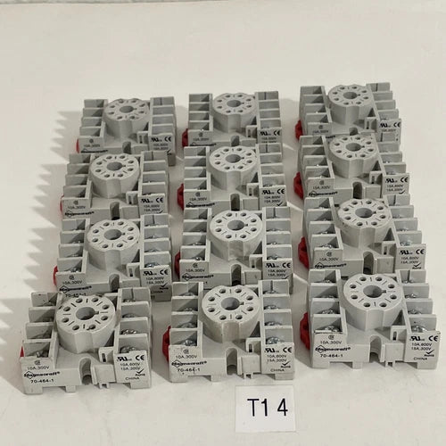 (12) MAGNECRAFT 70-464-1 RELAY BASE SOCKET 8-PIN NEW NO BOX FAST SHIPPING!