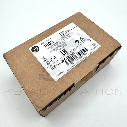100S-C09EJ23BC Allen-Bradley Safety contactor, 9A, 24V DC coil, 3 NO, 2NO+2NC