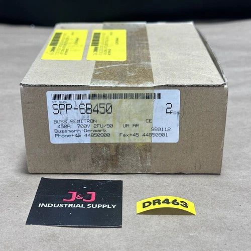 (2) FACTORY SEALED- Bussmann BUSS Semitron SPP-6B450 450A 700V Fuses || WARRANTY
