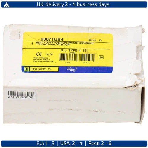 9007TUB4 SCHNEIDER ELECTRIC, Severe duty limit switch 9007TUB4 Range of ........