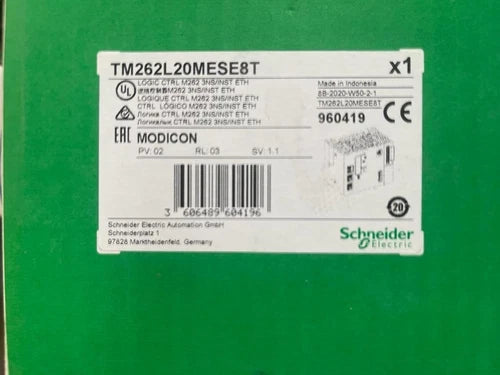 Schneider Electric Modicon TM262L20MESE8T LOGIC CTRL M262 3NS/INST ETH