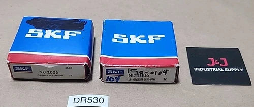 *BRAND NEW SURPLUS* [2] SKF NU-1006 Deep Groove Bearing 30mm ID 55mm + Warranty!