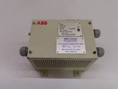 ABB Limited TYPE 4234500/501 Power Supply Units 4234/50000
