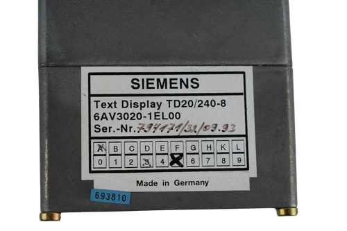 Siemens Text Display TD20/240-8 6AV3 020-1EL00 ( 6AV3020-1EL00 )